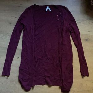 beautiful maroon cardigan